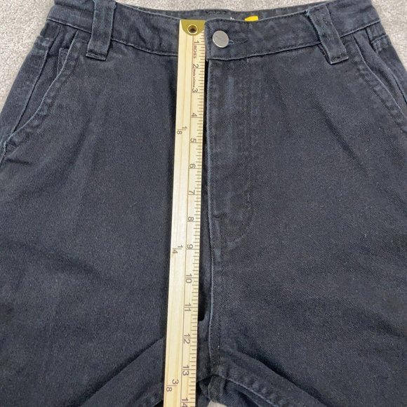 Monet Skateboards Sammi Wide Leg Jeans Womens Sz 13 Black High Rise Denim Skater - Picture 9 of 12